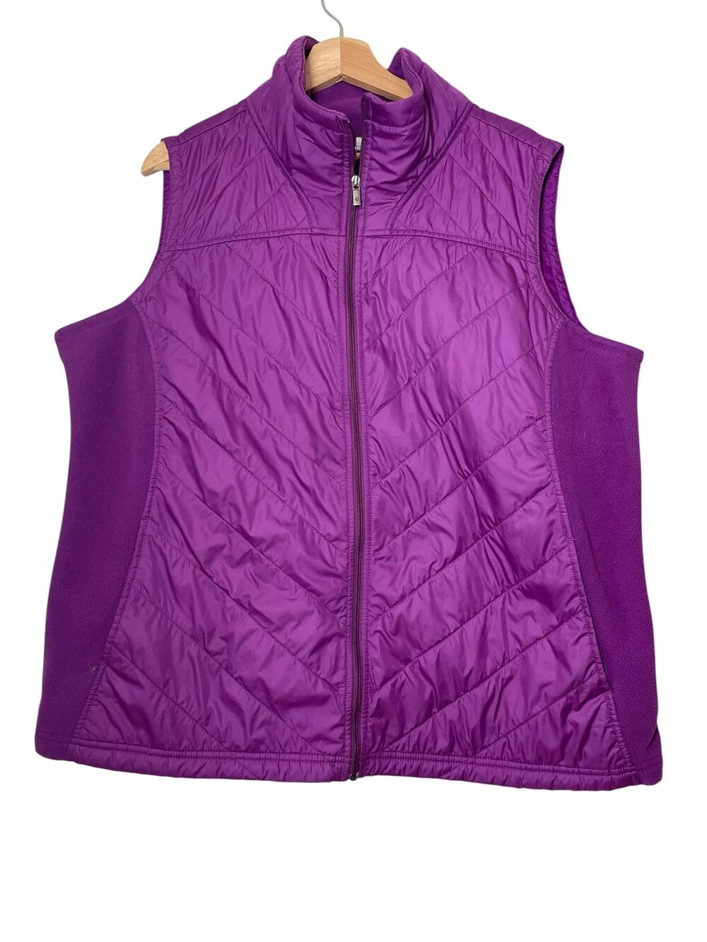Columbia Quilted Vest Womans Size XXL Purple